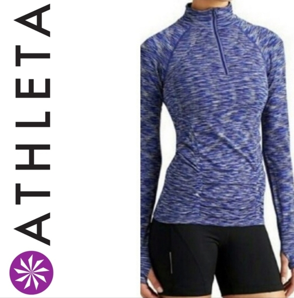 Athleta Tops - ATHLETA Mendoza 1/2 zip long sleeve pullover